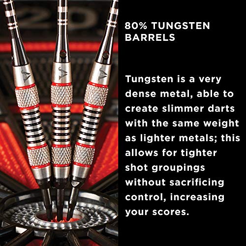Viper Ranger 80% Tungsten Soft Tip Darts - 18g, Precision Dart Set