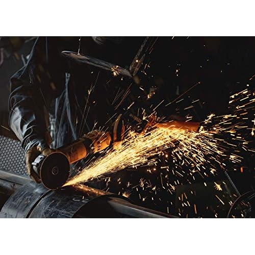 DEWALT Premium Leather Welding Gloves, Fire/Heat Resistant, Gauntlet-Style Cuff, Elastic Wrist