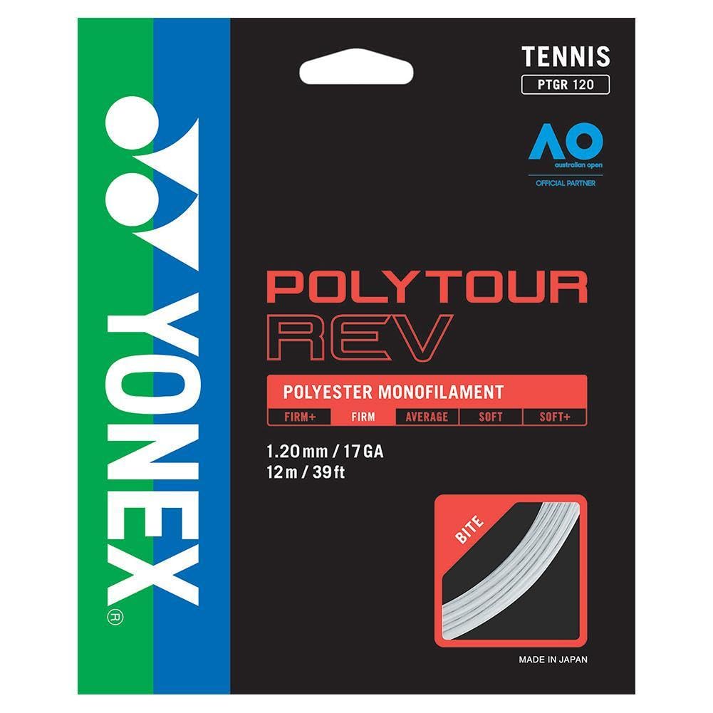 Yonex Polytour Rev 1.20mm 12m Pack Tennis String White