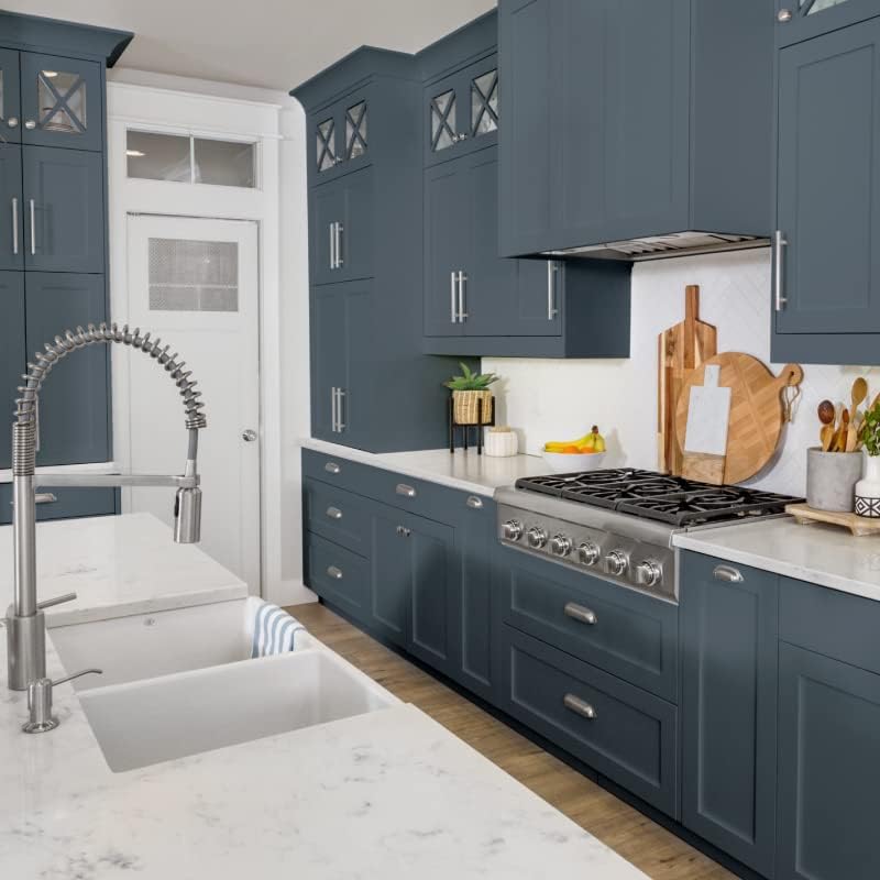 Oxford Blue Cabinet Makeover Kit - 7-Piece DIY Set for Regal Navy Finish