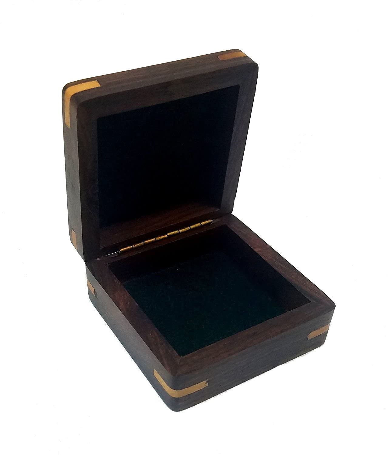 Personalized Antique Brass Pocket Compass with Custom Engraving – Engraved Compass Gift for Graduation, Father’s Day, Anniversary, Travel, or Family Heirloom – Optional Hardwood Box (Anniversary)