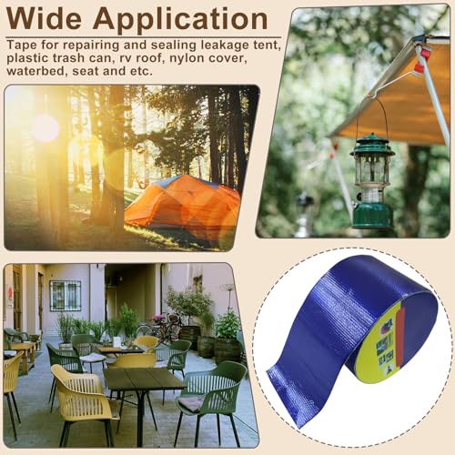 Heavy-Duty Waterproof Repair Tape - 3 Inch x 24.6FT, Blue
