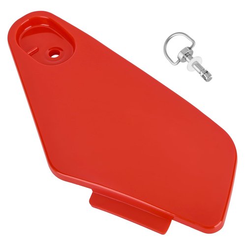 M MATI Storage Box Cover Red & Stud Lock Pin Kit for Honda Rancher 350 TRX350 2004 2005 2006 83670-HN5-M40ZB 17225-KN5-671 17225-KN5-670 17224-KN5-670 90505-MY6-920