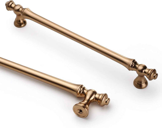 Champagne Bronze Kitchen Cabinet Handles - 6 Pack 9 Inch Pulls for Cupboards & Drawers