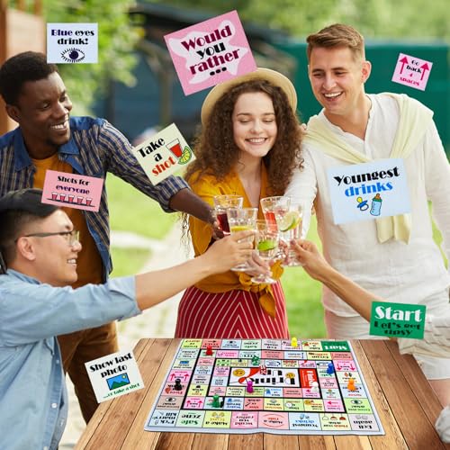 Drinking Board Game for Adults - Interactive Fun, 2-8 Players, Drink Up Games