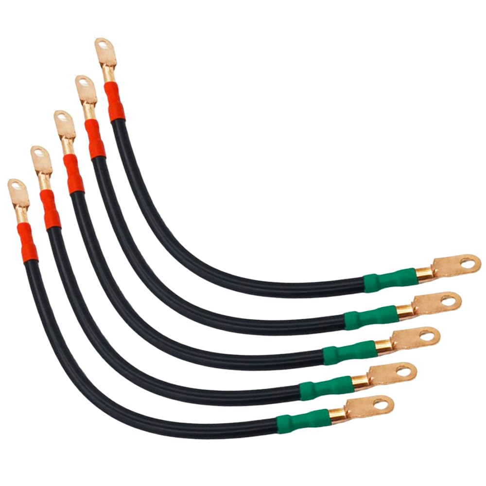7 PCS 4 Gauge Pure Copper Golf Battery Wiring Cables 48Volt Golf Cart Battery Cables Compatible with Club Car DS & Precedent 1994 Up