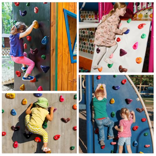 32PCS Kids Climbing Holds Set with Hardware - Indoor & Outdoor Playset Accessories