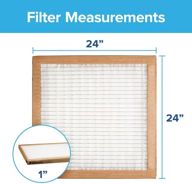 Filtrete 20x25x1 MERV 1 Air Filter Replacement - 6-Pack for HVAC & Furnace