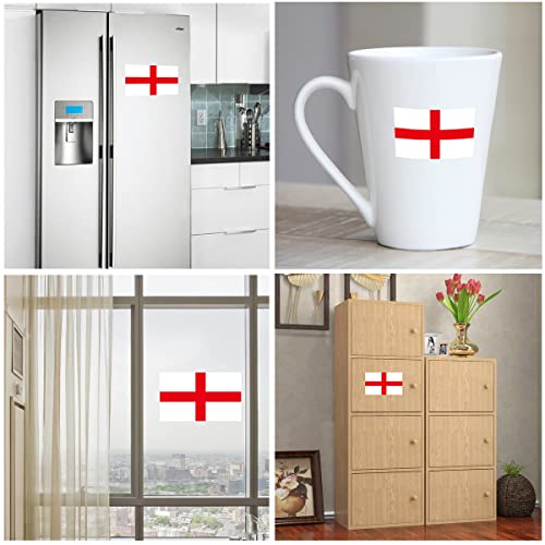 QQSD England Flag Sticker English Decal in Multiple Sizes, 3 Pack, 11.7 x 8.3 Inches