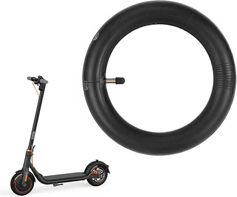 ZAITUO 10 x 2.125 10" Rubber Pneumatic Tire + 10-inch Butyl Rubber inner Tube Replace for Segway Ninebot F Series (F20 F25 F30 F35 F40 F65) D28U Electric Kick Scooter Tyre Wheel Parts (inner tube x2)