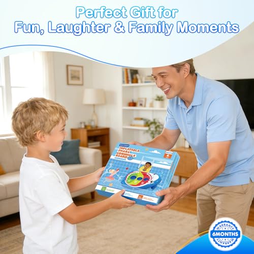 AURASUN Inflatable Shark Cornhole Pool Game for Kids & Adults - Floating Water Toss Game
