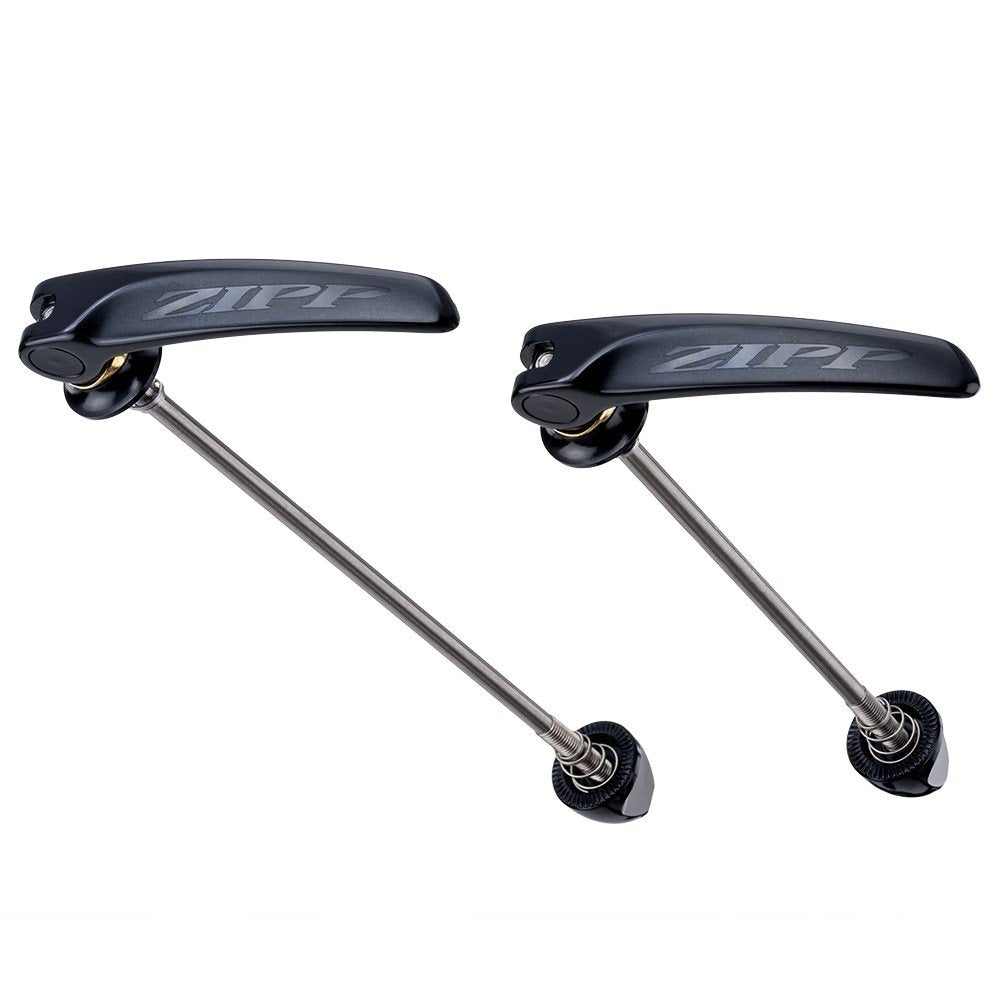 Zipp Tangente QR-Ti Titanium Black with Silver Logo, 100mm/130mm Pair for Road Wheels
