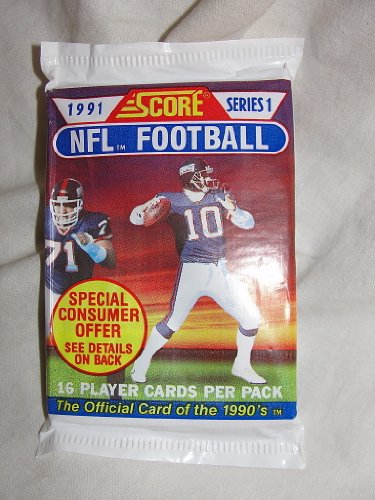 1991 Score NFL Football Trading Card Pack - 16 Cards
