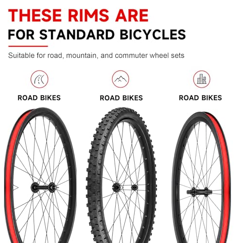 Bicycle Rim Tape 2 Pack - 26 Inch High Pressure Puncture Resistant