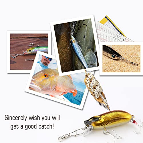 Duo Lock Snap Fishing Swivels - Stainless Steel, Size 0+0 (26.4lb), 25 pcs