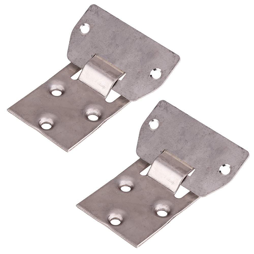 10L0L Golf Cart Seat Bottom Hinge Plate for EZGO TXT Medalist 1995.5-up, EZGO MPT Shuttle Workhorse Series 2001-up, 2 Set, OEM# 71610-G01 71610G01 71609-G01 71609G01
