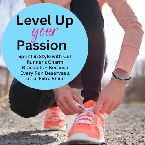 Running Gifts Bracelet - Adjustable Charm Bracelet for Runners - Run