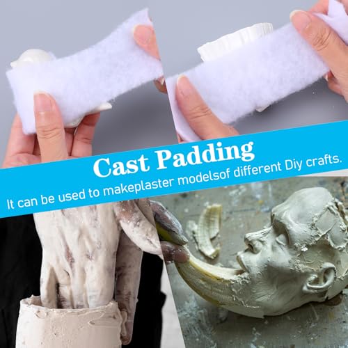 6 Rolls Cotton Cast Padding Bandage for Art & Medical Use
