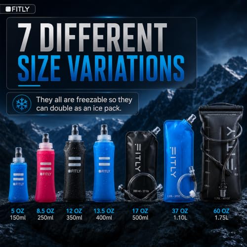 FITLY Soft Flask - Shrink As You Drink Water Bottle for Hydration