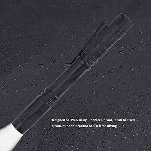 LED Pen Flashlight, 6Pcs Pocket Flashlights Super Bright Slim Pen Light with Clip Waterproof Penlight for Inspection, Repair, Emergency Powered by 2*AAA Battery (not Included)