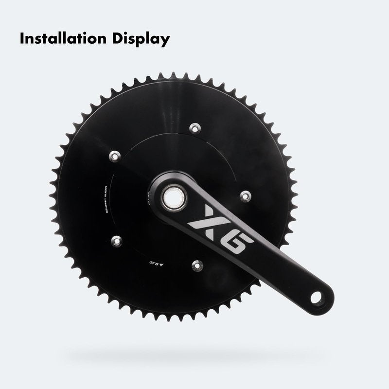 DJC 144BCD Round Chainring Fixed Gear Fixie Track Bike 47T 49 51 53 55 57 59 61T Single Speed Chainwheel 1/2 * 1/8 144 Bcd (55T)