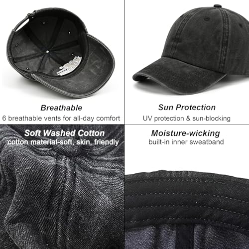Black Sewing Baseball Cap Gifts for Mechanic, Quilter, Woodworker, Electrician — Writpoty