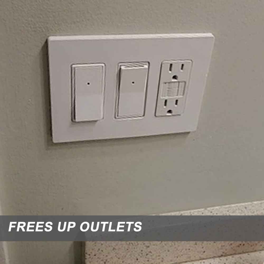 SOZULAMP 10-Pack Wall Switch with Night Light - Single Pole Light Switch & Nightlight Combo