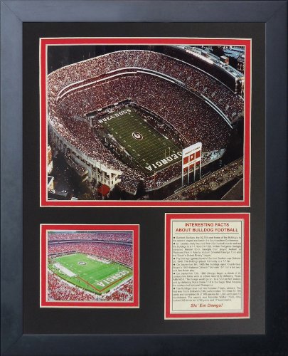 Georgia Bulldogs Sanford Stadium Wall Art - Framed Collectible Photo Collage, 11x14