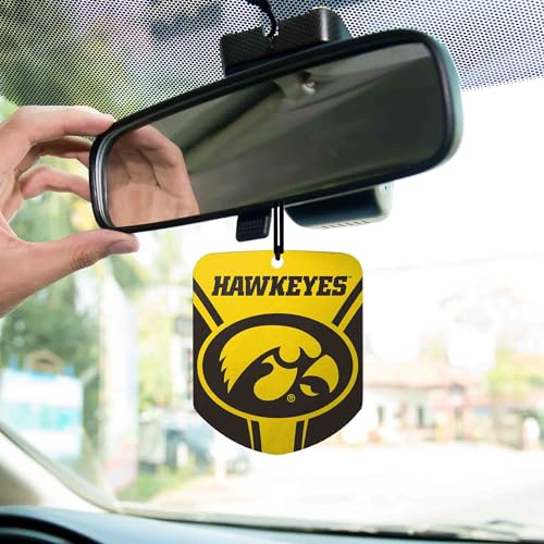 Iowa Hawkeyes Car Air Freshener - 2 Pack, Black Ice Scent
