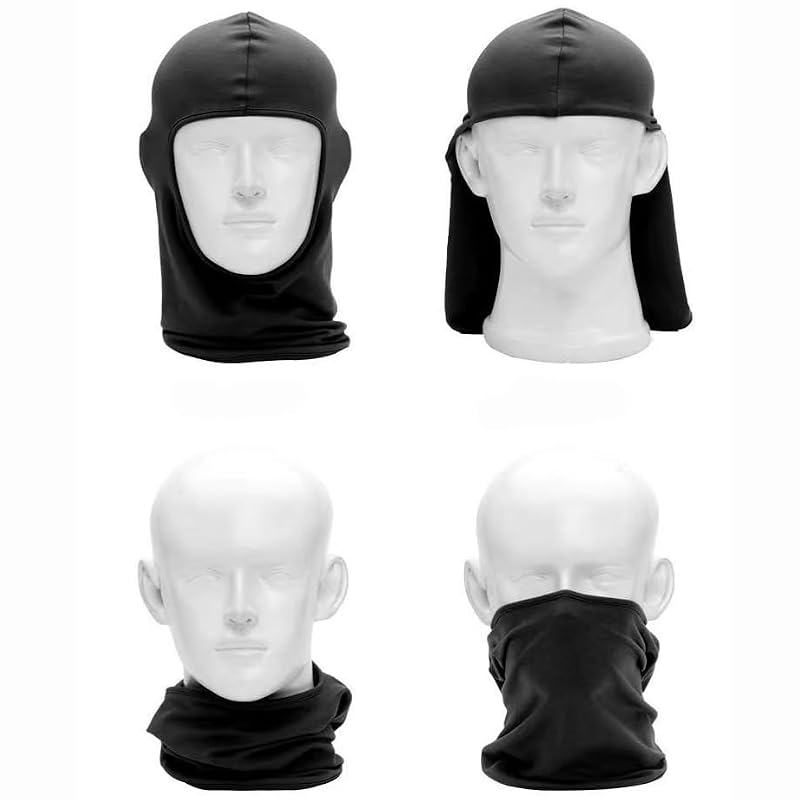 Ski Mask Bandana Face Covering - UV Protection, White