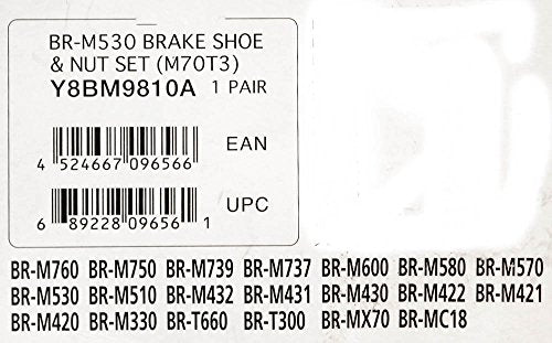 Shimano Deore/LX V-Brake Pads Pair M600 M570 LX Level Black