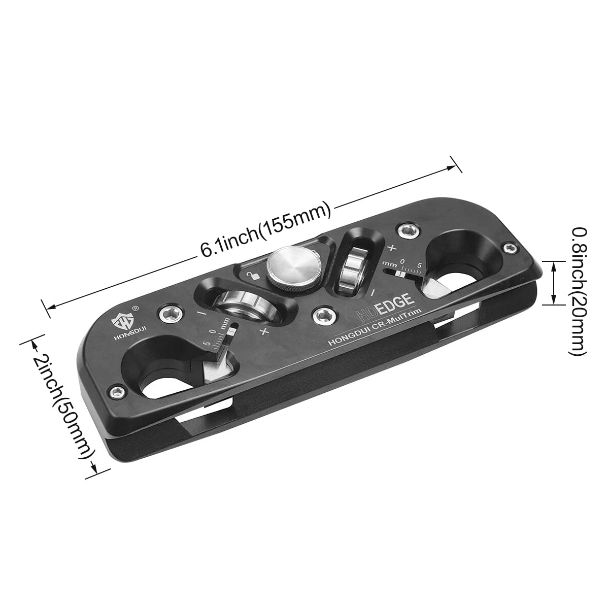 HONGDUI DJ11S Chamfer Plane Edge Plane Corner Plane Quick Edge Trimmer Chamfering Tool with 12 Cutter Heads for Woodworking