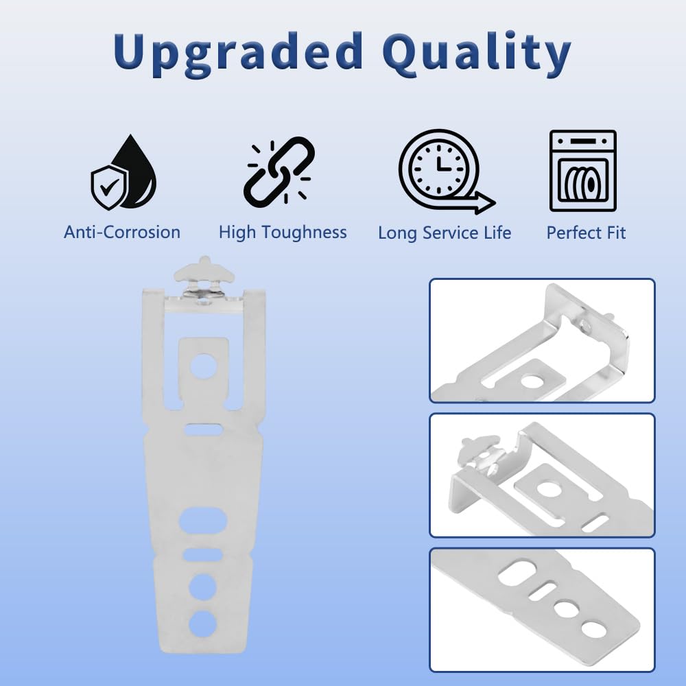 4 Pack WD01X27759 Dishwasher Countertop Mounting Bracket with Screws, Replacement Part Fit for GE, Hotpoint Dishwasher