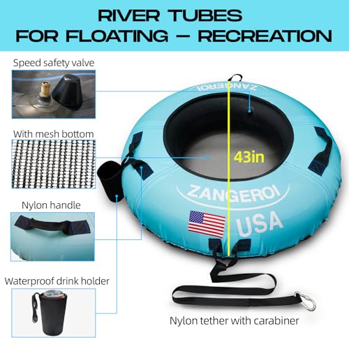 Heavy Duty River Tube for Floating - 43" Blue Inner Tube