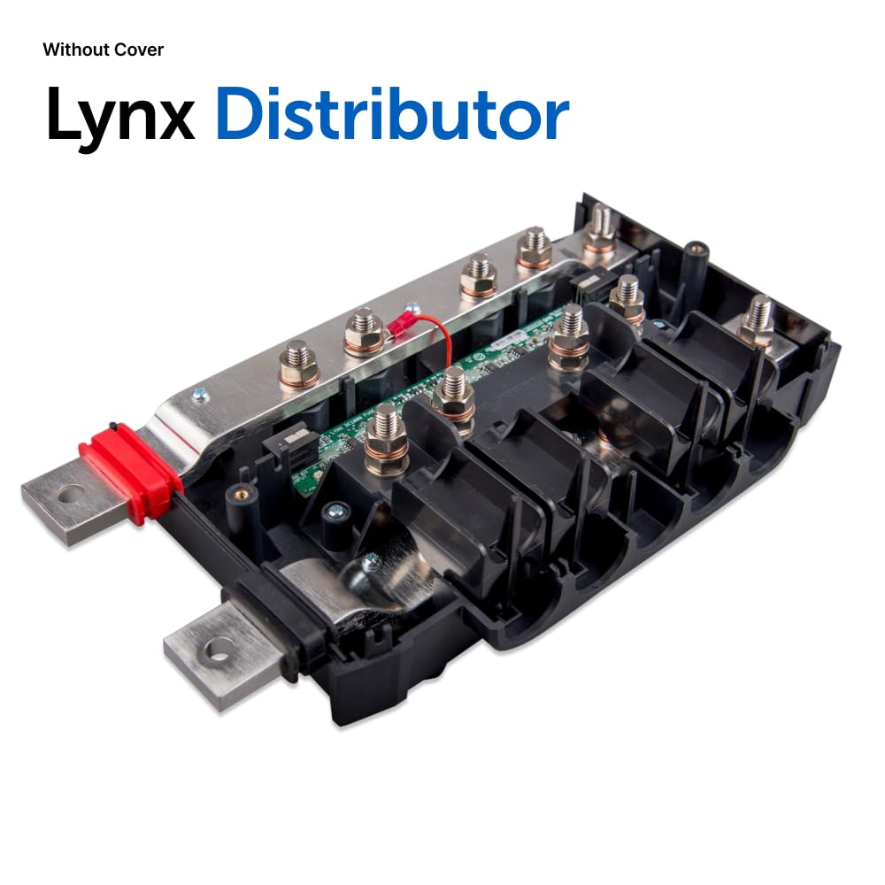 Victron Energy Lynx Distributor - Modular M10 DC Bus Bar with 4 Integrated Fuses