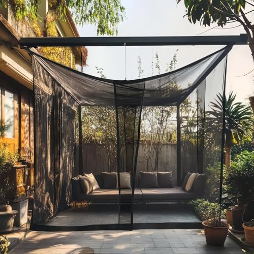 10x10 FT Outdoor Mosquito Netting for Camping Patio Garden - White