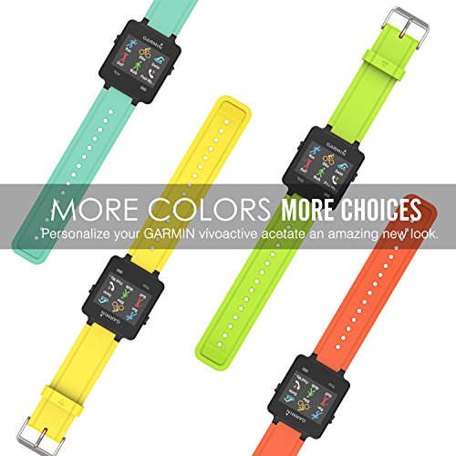 Garmin Vivoactive Acetate Watch Band - Black Replacement Strap