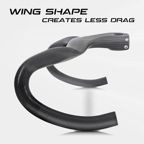 Carbon Road Bike Handlebars Aero Bars for Road Bike Gravel Bike Handlebars Integrated Handlebar Stem 28.6mm UD Matte 1-1/8" Bike Components & Parts Bicycle Handlebars Gravel Bicycle (400x120)