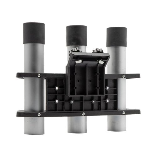 Extreme Max 3005.5606 3-Rod Holder for 45° Lund Sport Track Systems, Black