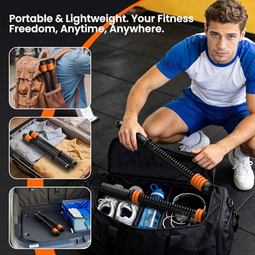 Weighted Cordless Battle Ropes - Adjustable Resistance, Black