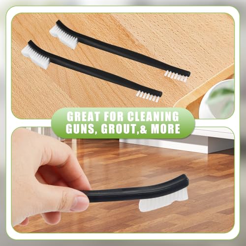 6-Piece Double-Ended Cleaning Brush Set - Nylon Bristle Detail Tools