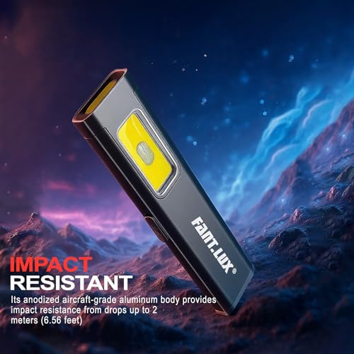 Compact USB-C Rechargeable Pocket Flashlight with Magnetic Base - 1 Pack