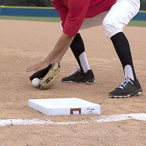 Foam Filled Baseball Base Set - 14" x 2" Quilted Cover