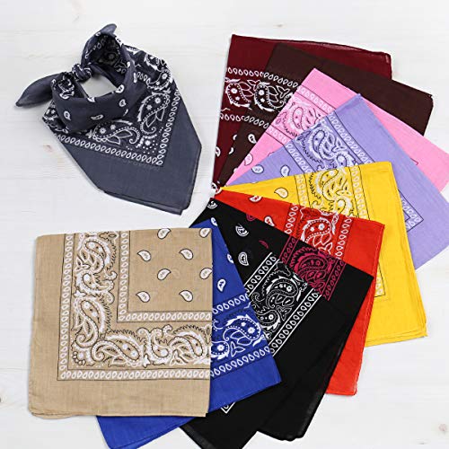 Multi-Purpose Cotton Bandana Face Cover - Blue