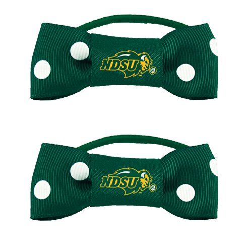 NCAA North Dakota State Bow Pigtail Holders - 2-Pack