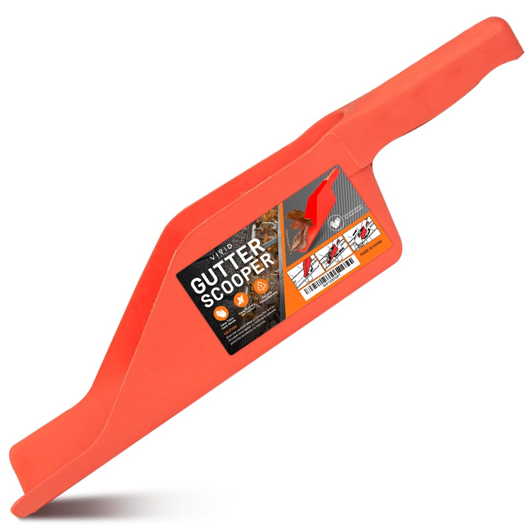 Gutter Scoop Cleaning Tools - Easy Removal of Leaves and Dirt - Durable Rain Gutter Cleaner Tool Shovel