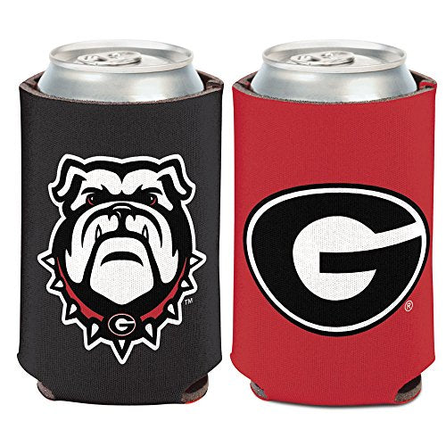 Georgia Bulldogs Can Cooler - Full Color 12oz Foam Sleeve