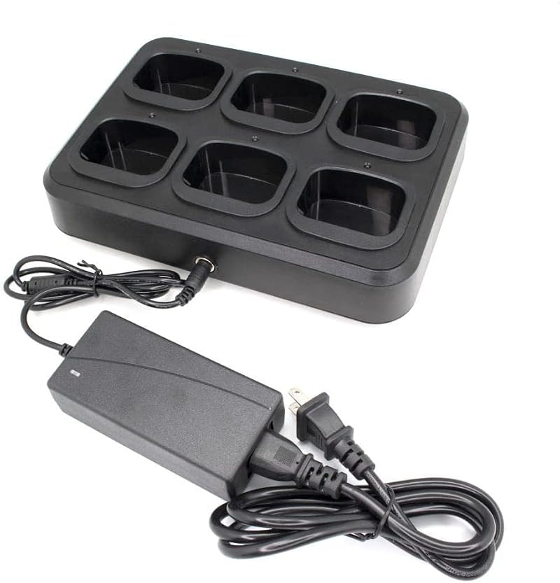 Fumei 6-Way Universal Battery & Radio Charger for Hytera, HYT, Motorola PD Series