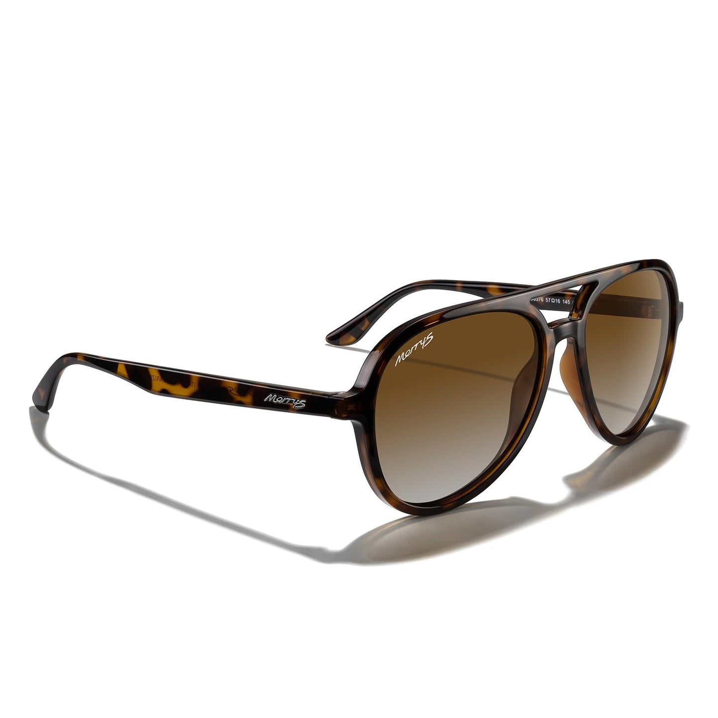MERRY'S Classic Polarized Aviator Sunglasses For Womens Mens Retro Double Bridge Aviators S8376