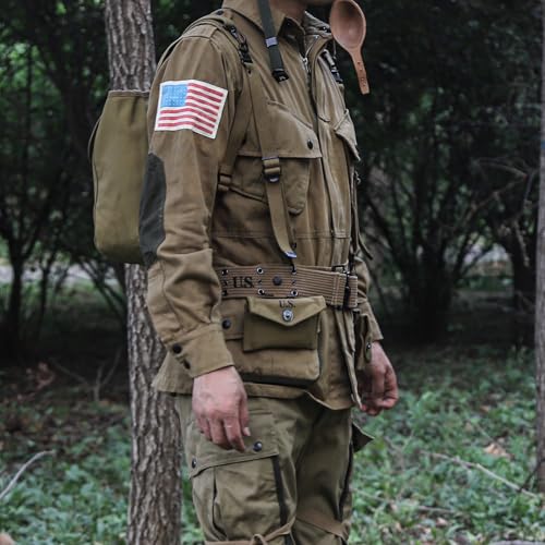 ANQIAO World War 2 Collection WW2 US First Aid Pouch Bag With Hook